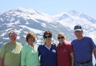 Photo of happy passengers on the mountain