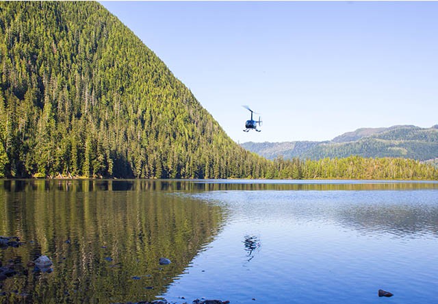 herring cove via helicopter